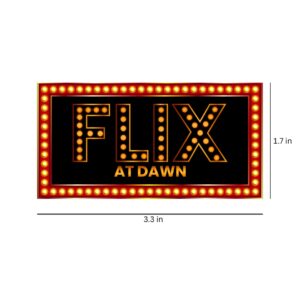 Flix At Dawn Sticker